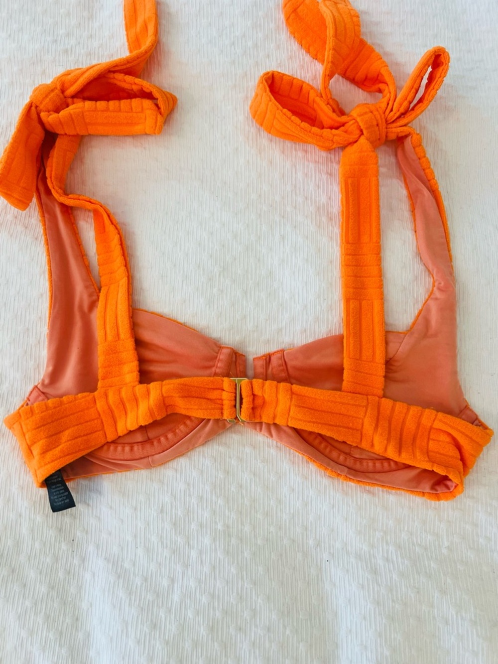 Beach Riot Blood Orange Terry High-Waist Bikini Set - Picture 7 of 8
